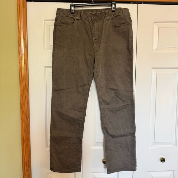 Prana Breathe Brown Denim Style Pants - Picture 1 of 9